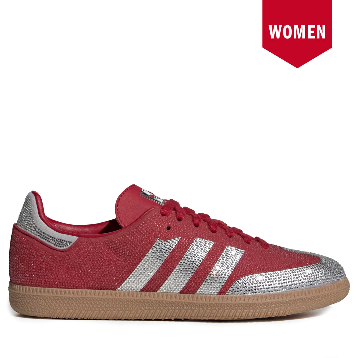 Women's Adidas Samba OG - Team Victory Red / Silver Metallic Team Victory Red Silver Metallic