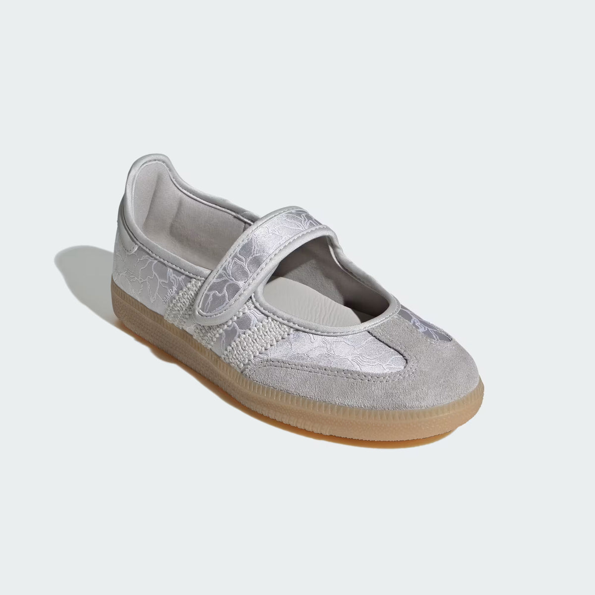 Women's Adidas Samba Jane - Silver Metallic / Grey One