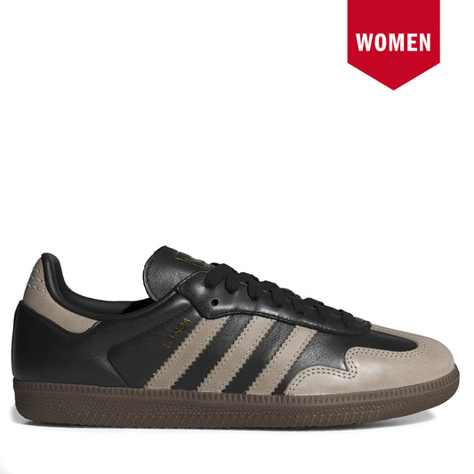 Women's Adidas Samba OG - Core Black / Wonder Beige / Gold Metallic