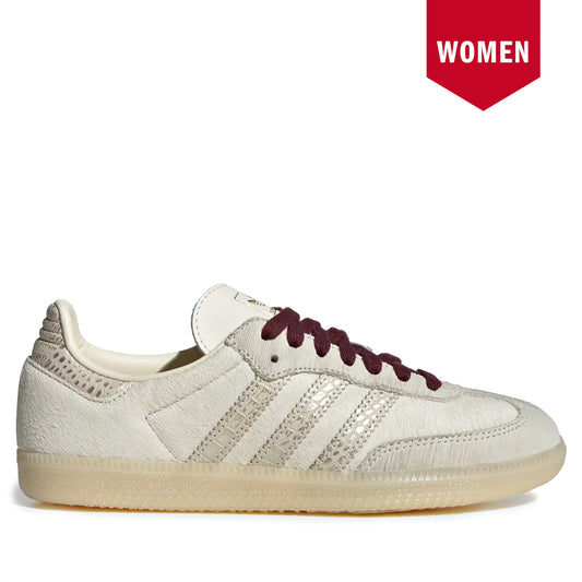 Women's Adidas Samba OG - Cream White / Maroon Cream White Maroon