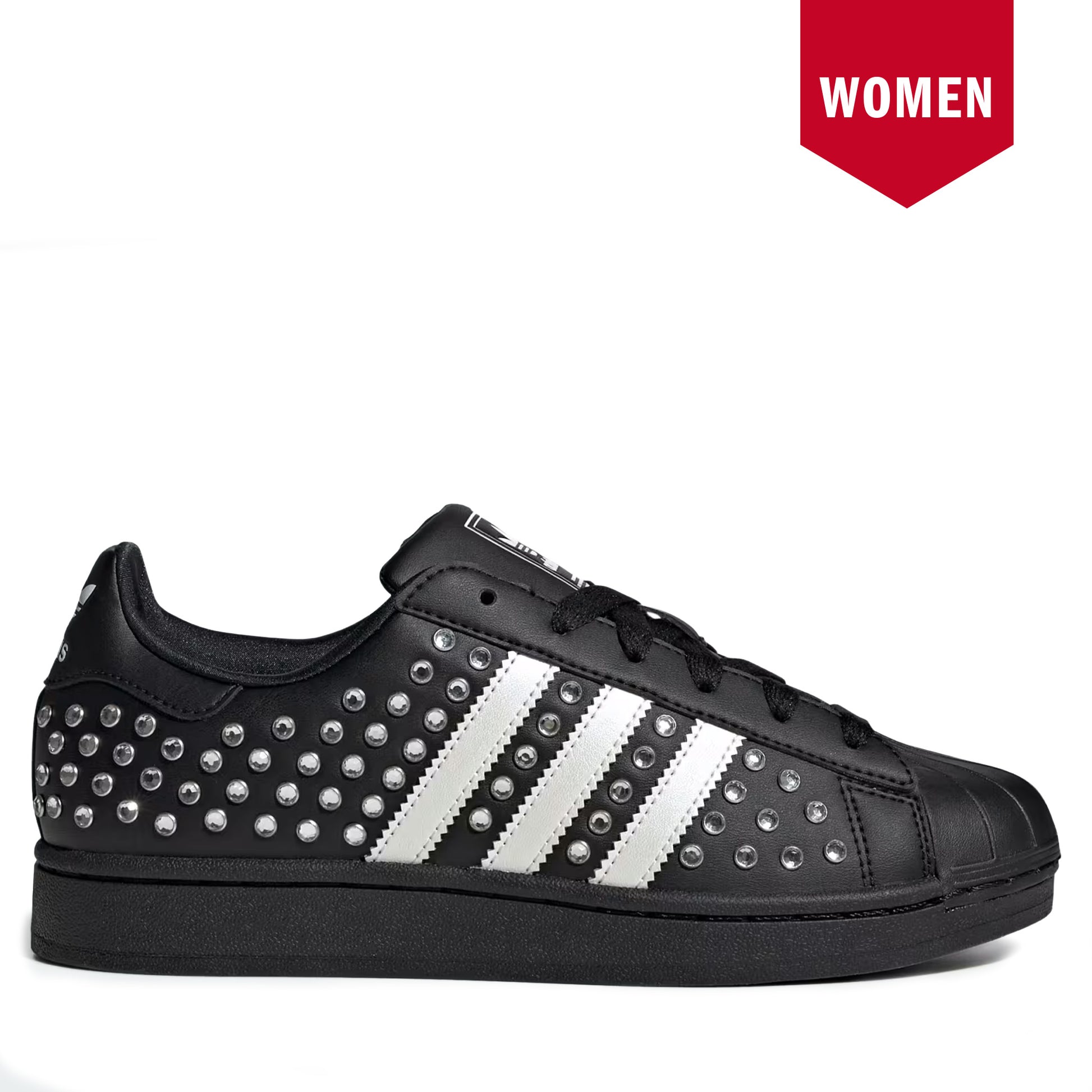Women's Adidas Superstar II - Core Black / Zero Metallic