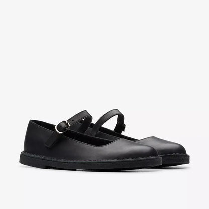 Women's Clark Desert Jane Leather - Black