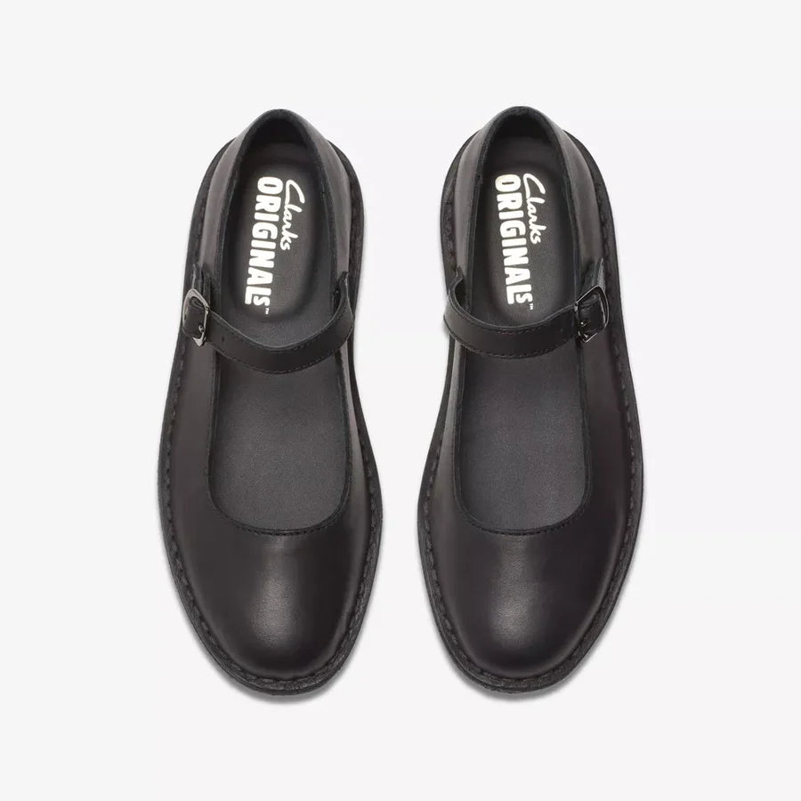 Women's Clark Desert Jane Leather - Black