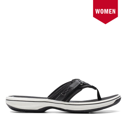 Women's Clarks Breeze Sea Sandals - Black