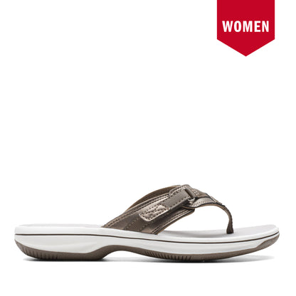 Women's Clarks Breeze Sea Sandals - Pewter