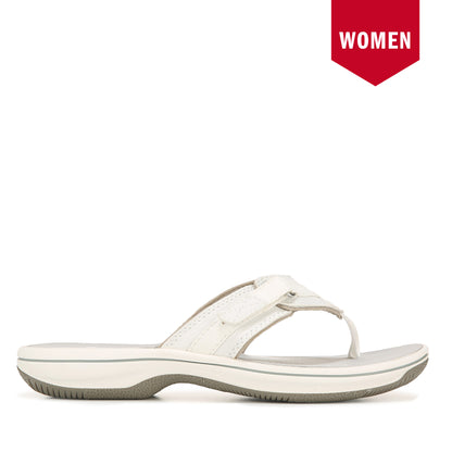 Women's Clarks Breeze Sea Sandals - White White