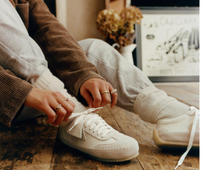 Women's Clarks Tor Low - Off White Suede