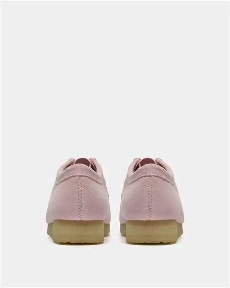 Women's Clarks Wallabee - Baby Pink Leather