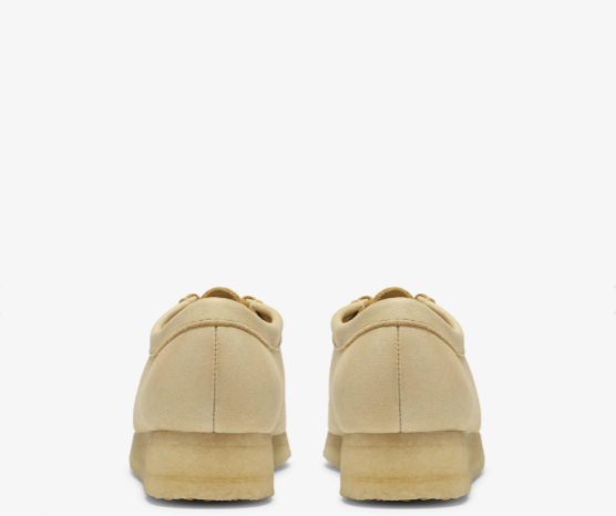 Women's Clarks Wallabee - Pale Yellow Leather