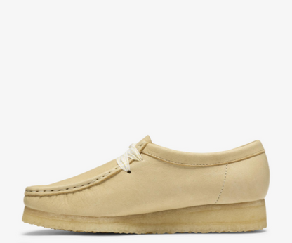 Women's Clarks Wallabee - Pale Yellow Leather