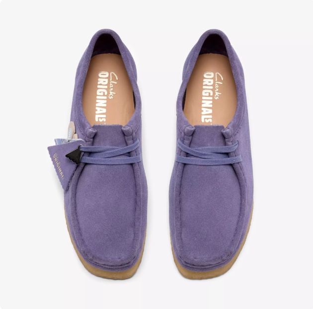 Women's Clarks Wallabee - Purple Interest