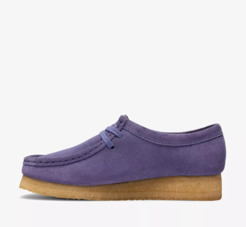 Women's Clarks Wallabee - Purple Interest