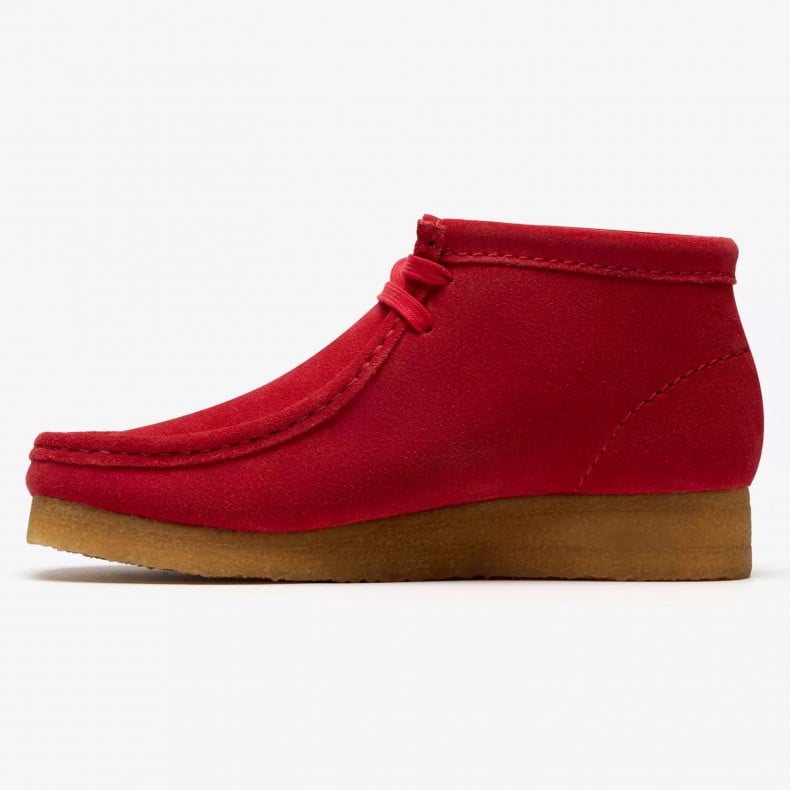 Women's Clarks Wallabee - Red Suede