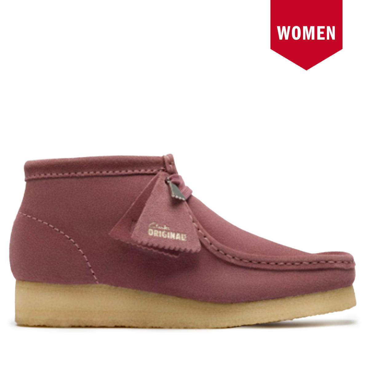 Women's Clarks Wallabee Boot - Rose Brown Rose Brown