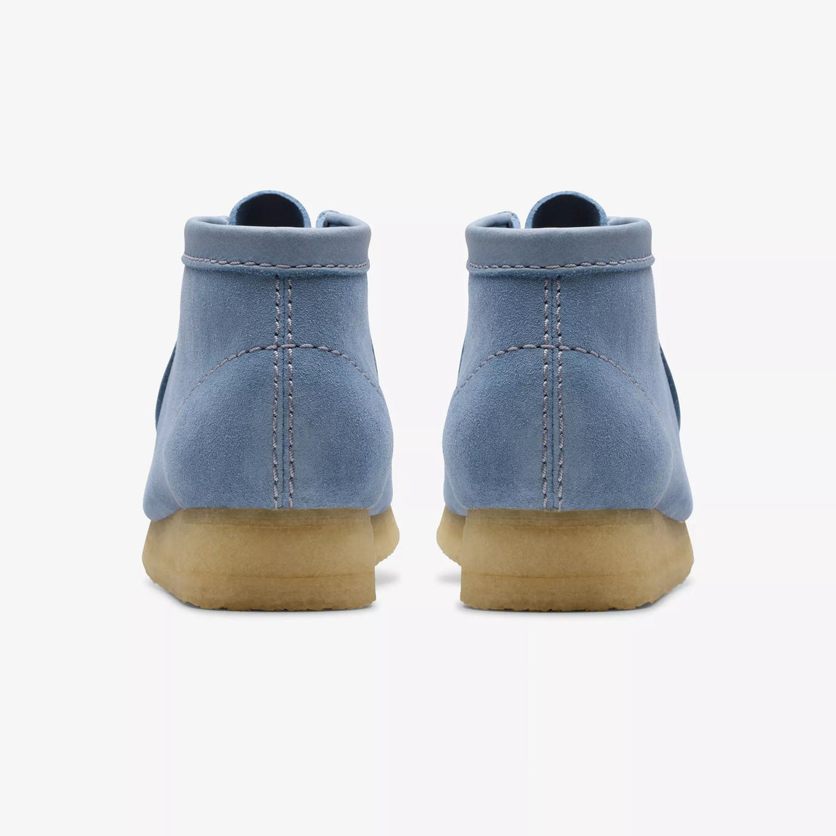 Women's Clarks Wallabee Boot - Powder Blue Suede