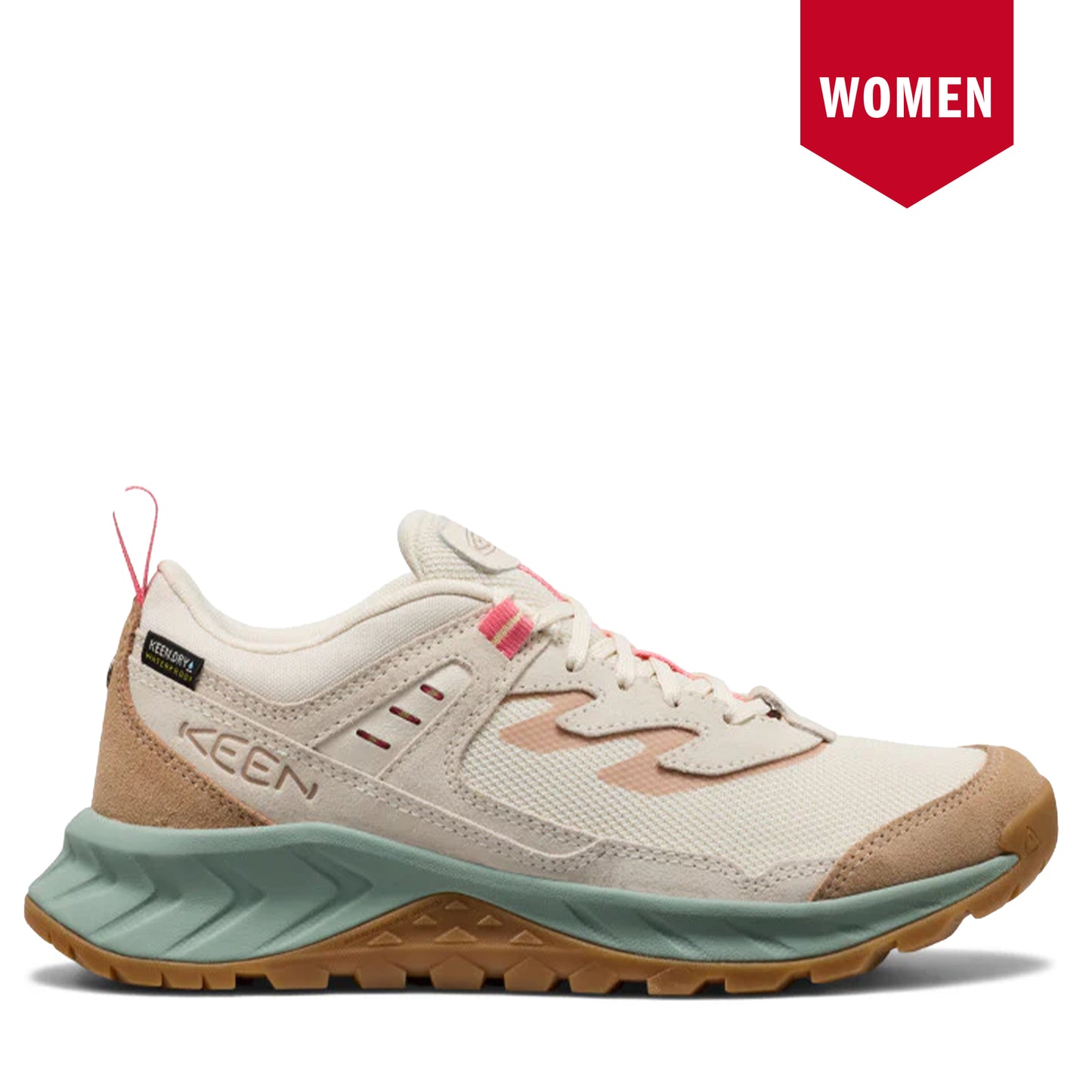 Women's Keen Hightrail Waterproof Hiking Shoes - Birch/Lily Pad Birch Lily Pad