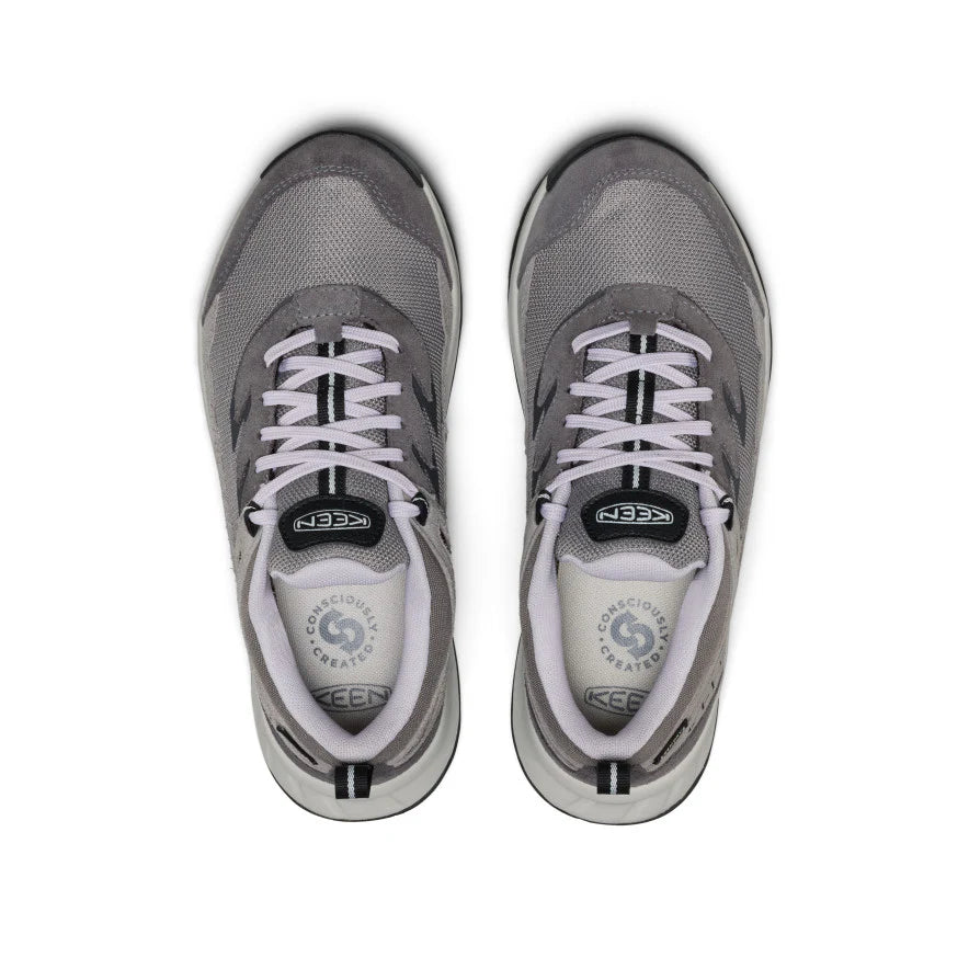 Women's Keen Hightrail Waterproof Shoes - Steel Grey/Thistle