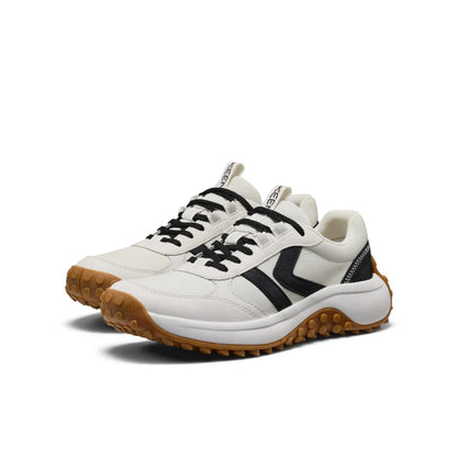 Women's Keen KS86 Leather Sneaker - Star White/Black