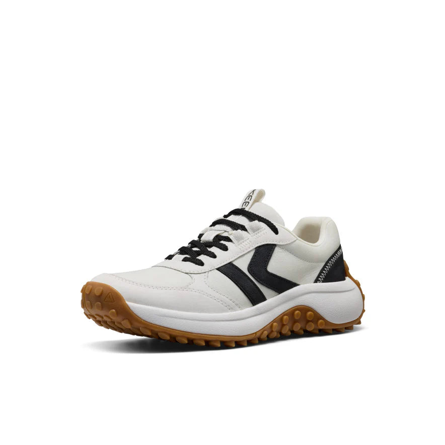 Women's Keen KS86 Leather Sneaker - Star White/Black