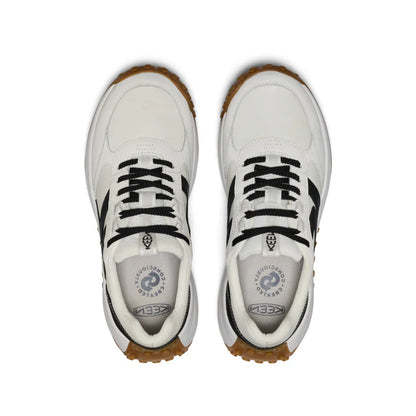 Women's Keen KS86 Leather Sneaker - Star White/Black