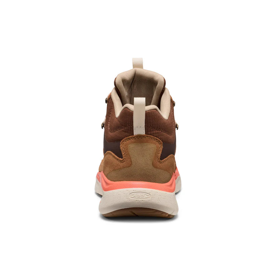 Women's Keen Leiki Leather Waterproof Hiking Boots - Chipmunk/Birch