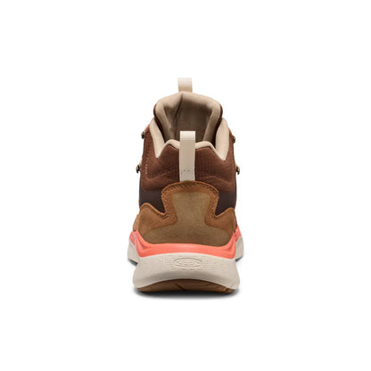 Women's Keen Leiki Leather Waterproof Hiking Boots - Chipmunk/Birch