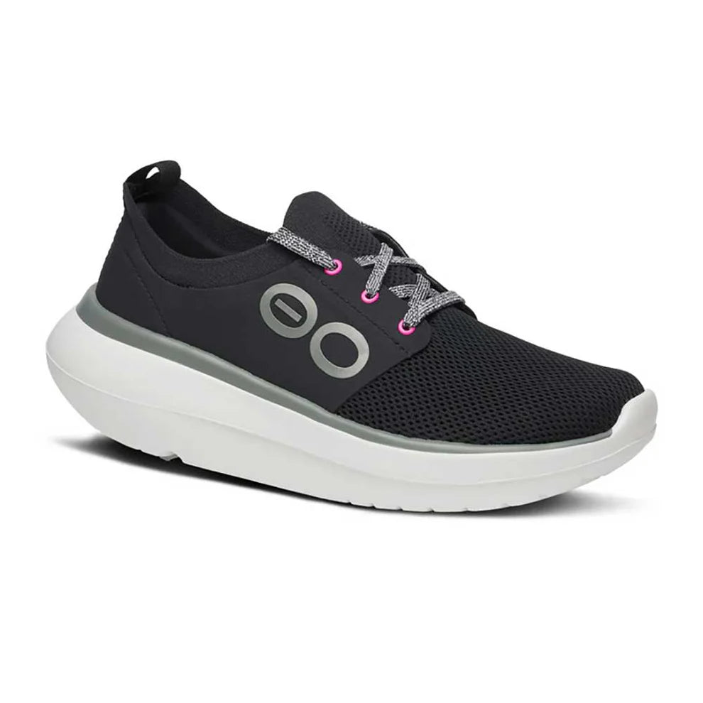 Women's OOFOS OOmy Stride - Black/White