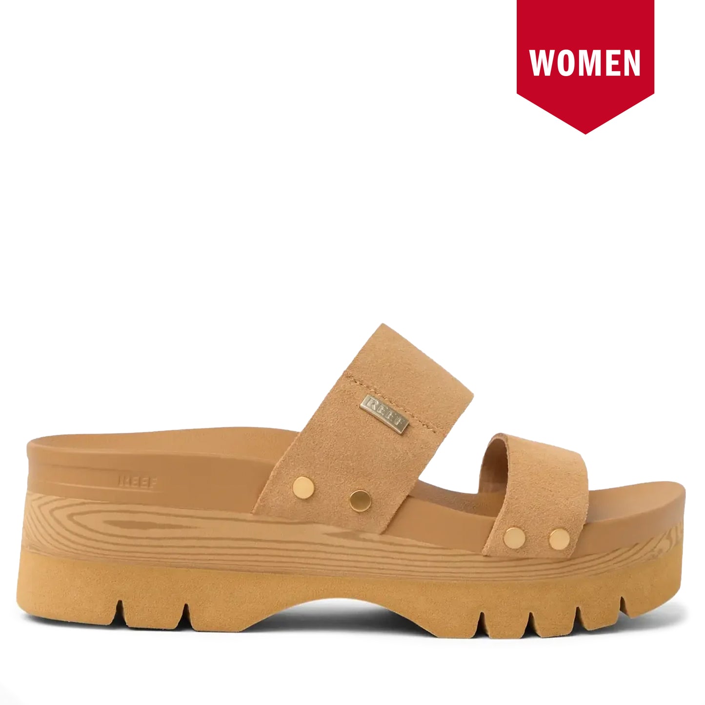 Women's Reef Vista Higher Cleo Sandals - Tan Suede
