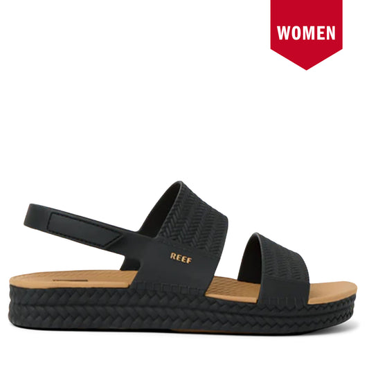 Women's REEF Water Vista Sandals - Black / Tan Black Tan