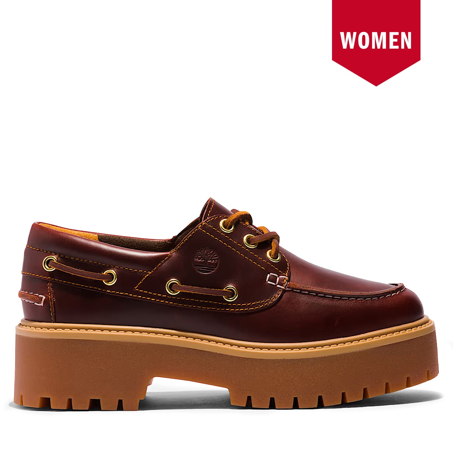 Women's Timberland Stone Street Platform Boat - Rootbeer Rootbeer