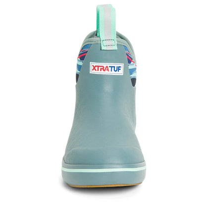 Women's XTRATUF 6" Ankle Deck Boots - Trooper Blue & Beach Glass
