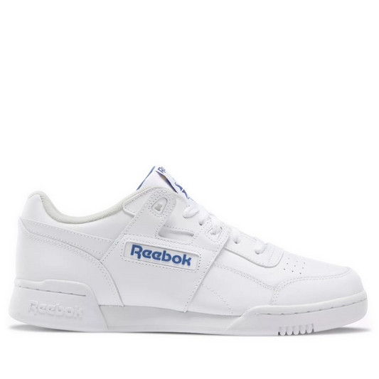 Men's Reebok Workout Plus Shoes - White / Blue
