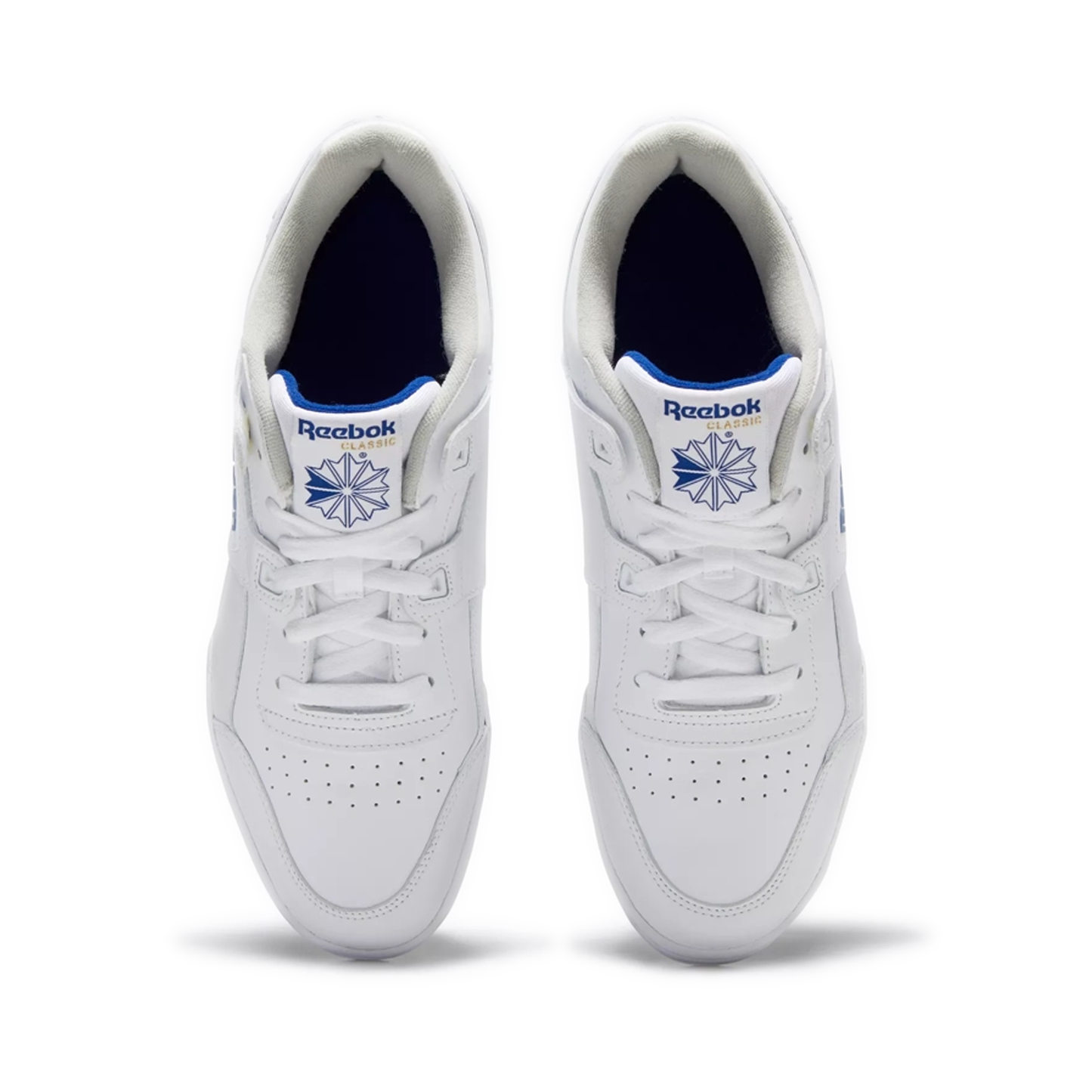 Men's Reebok Workout Plus Shoes - White / Blue