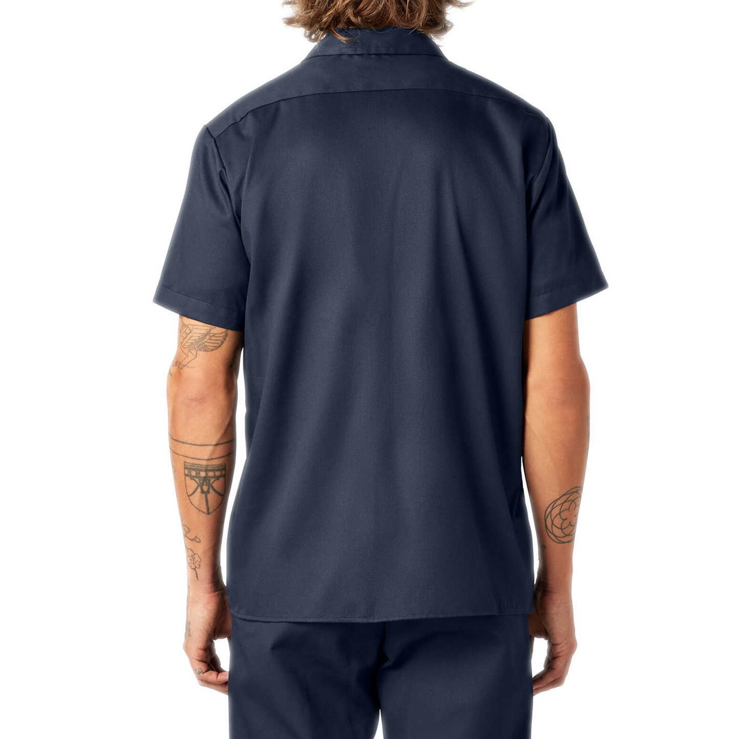 Men's Dickies Men's Slim Fit FLEX Twill Work Shirt - Dark Navy