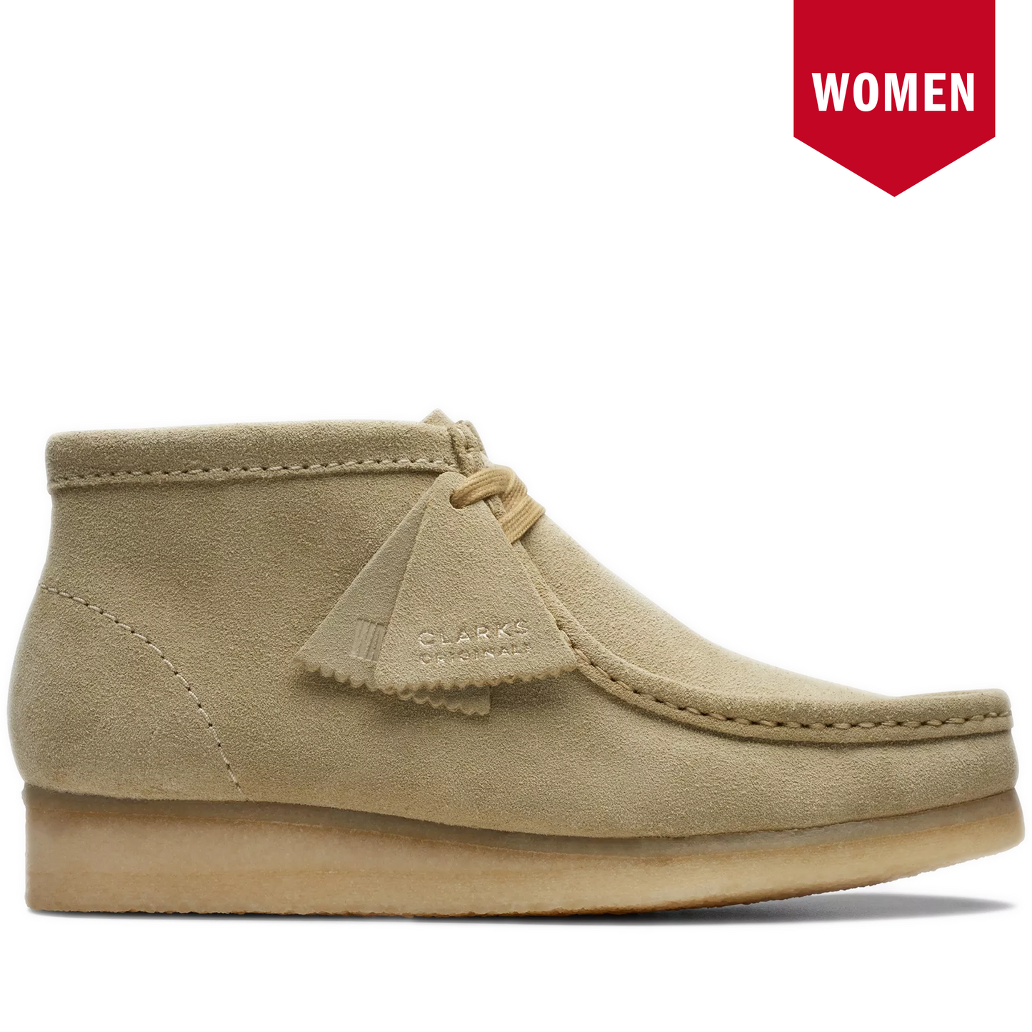 Women's Clarks Wallabee Boot - Maple Suede