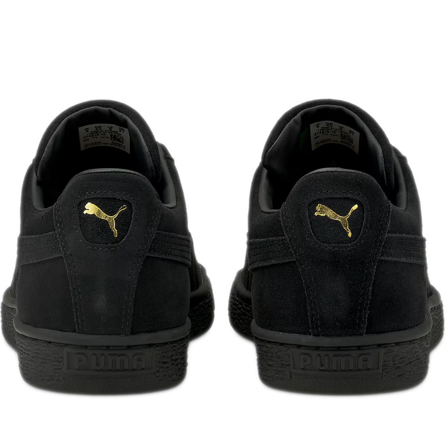 Men's Puma Suede Classic XXI Shoes - Black/ Black