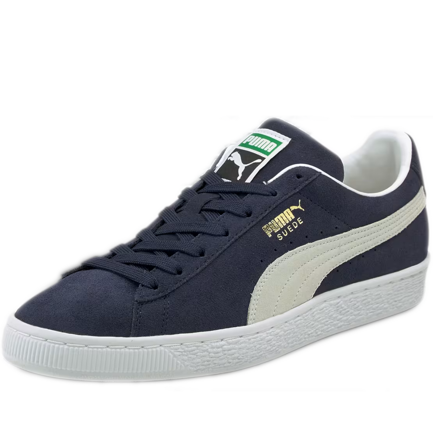 Men's Puma Suede Classic XXI Shoes - Peacoat/ White