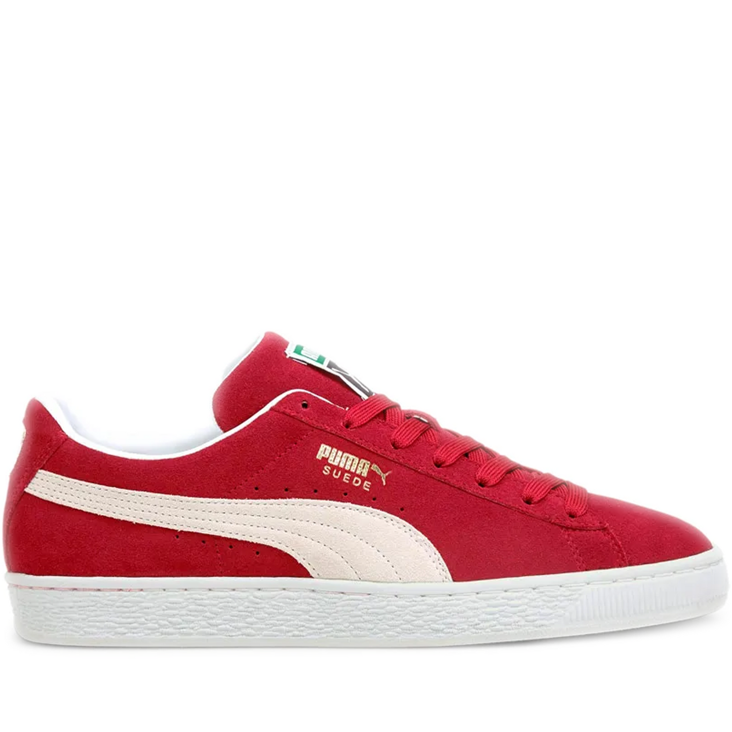Men's Puma Suede Classic XXI Shoes - High Risk Red/ White