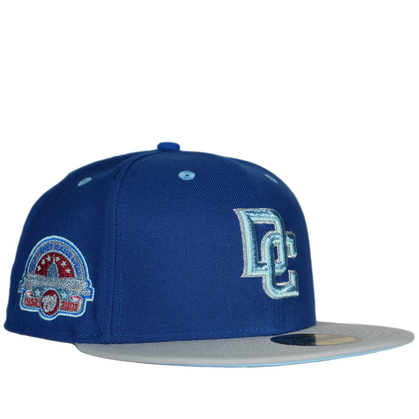 New Era Washington Nationals 59Fifty Fitted Hat - Navy Blue/ Grey/ Light Blue