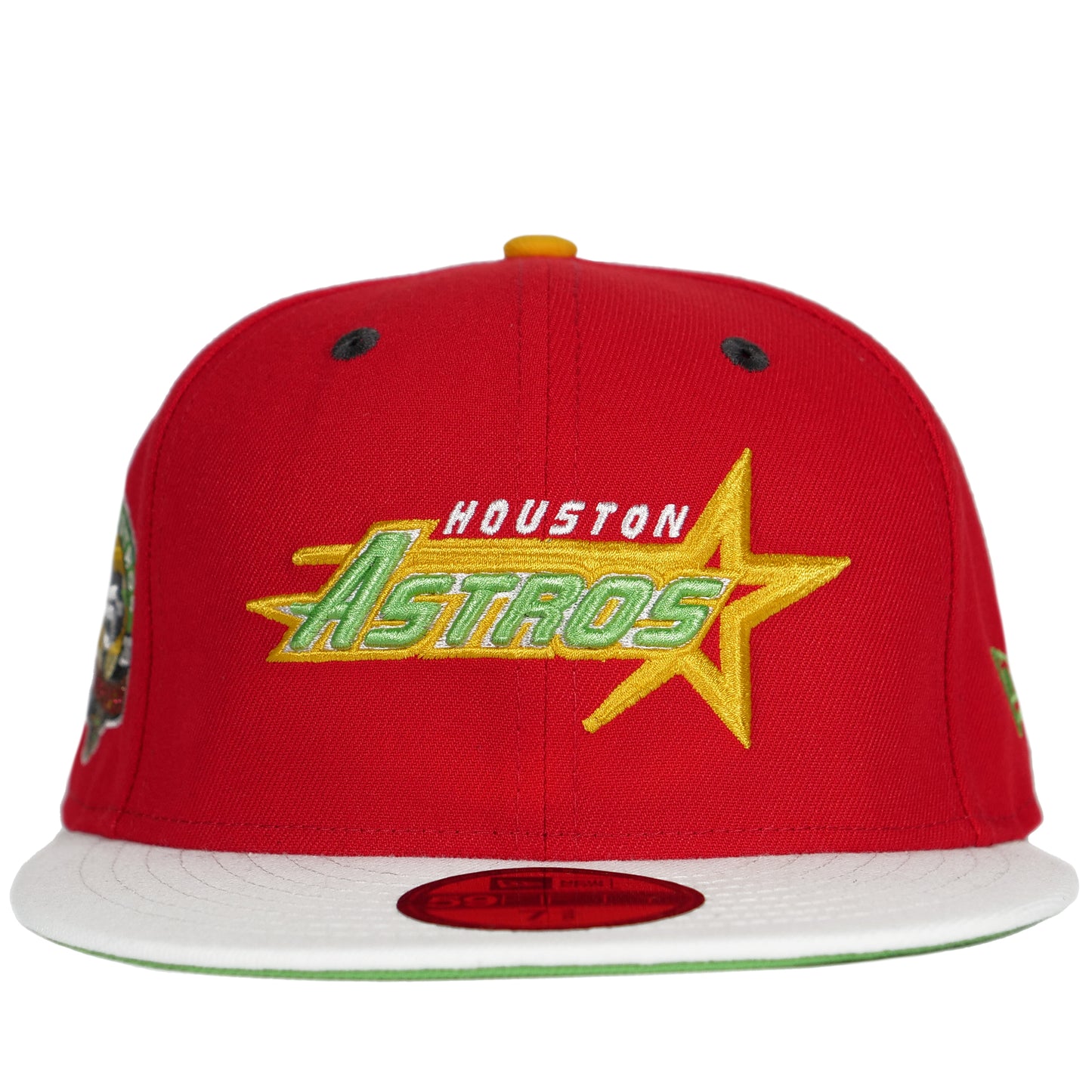 Houston Astros Fitted Hat 7 58 White with Red White India