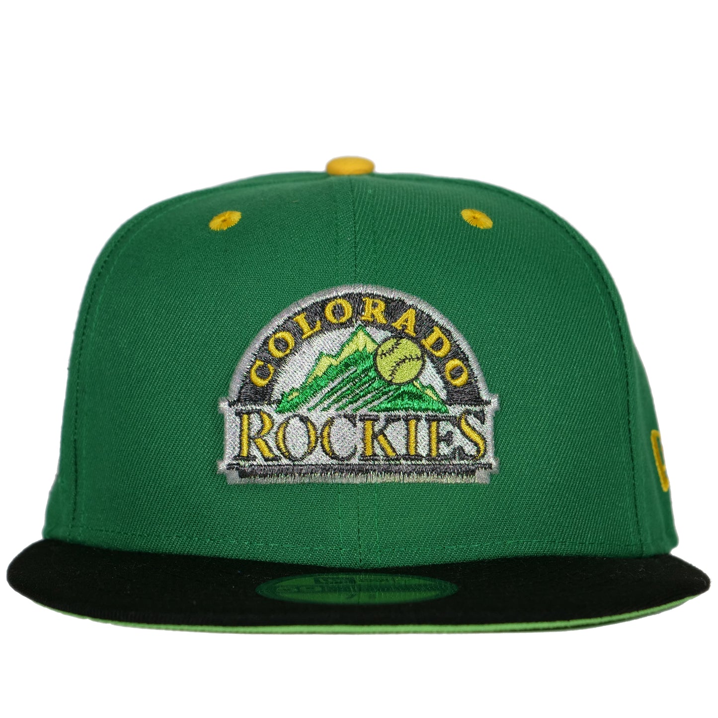 New Era Colorado Rockies 59Fifty Fitted Hat - Green/ Black